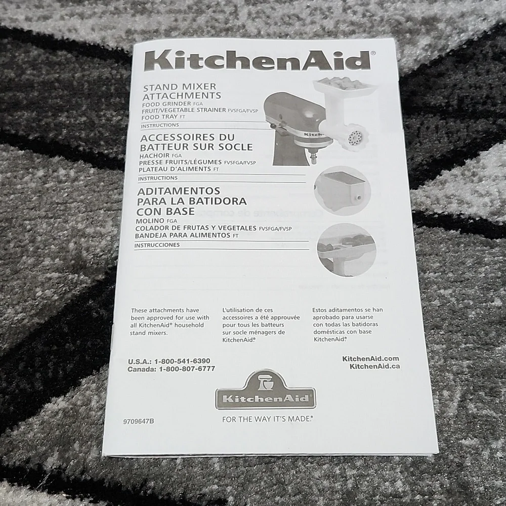 KITCHEN AID STAND MIXER ATTACHMENTS GRINDER FOOD SAUSAGE STUFFER KITS